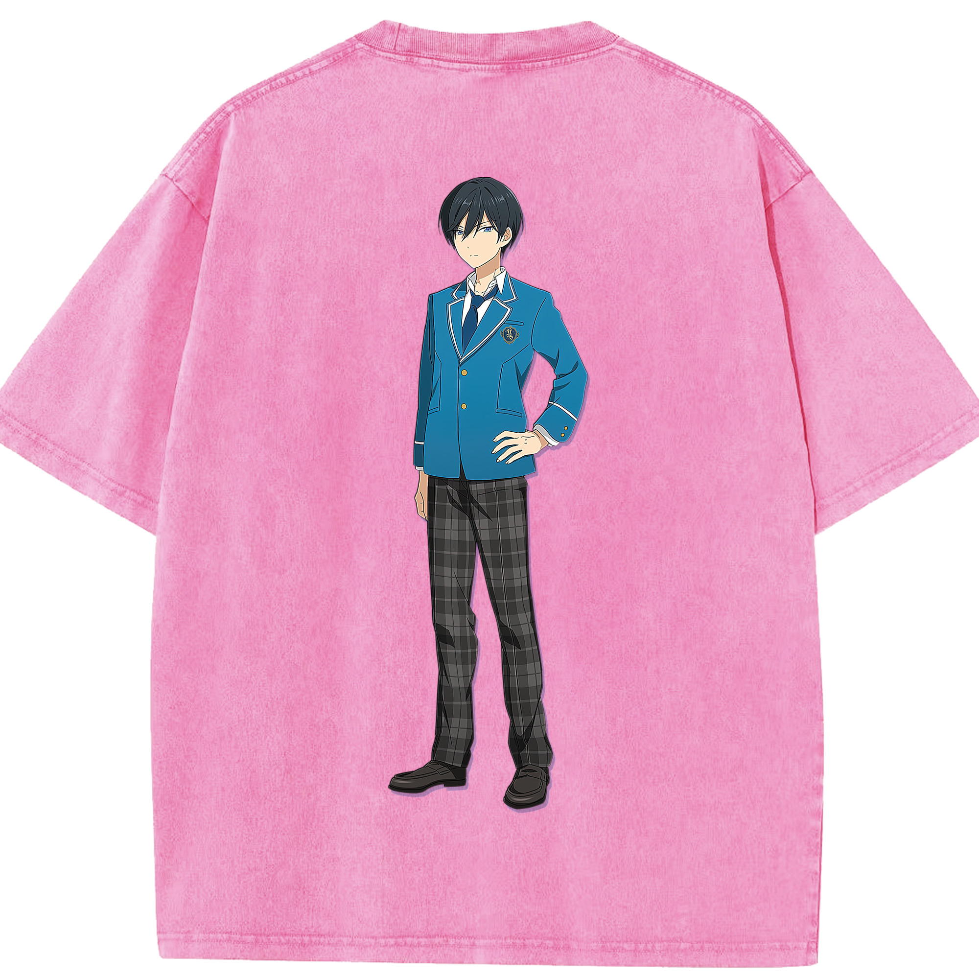 （画像用） あんさんぶるスターズ! Ensemble Stars 綿100% ヴィンテージ風 半袖Tシャツ（背面プリント）